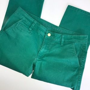 Old Navy woman green capris pants size 10